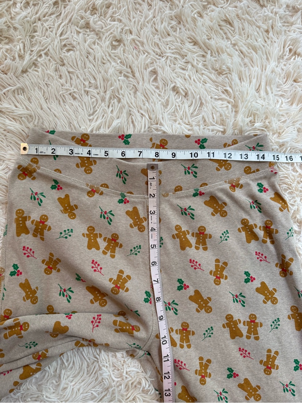 PACT Organic Cotton Gingerbread Christmas Pajama Set Women’s Medium Holiday - Picture 2 of 8